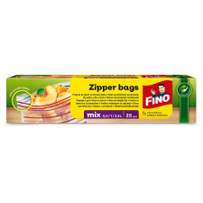 Fino Zipper, méret vegyes, 25 db papírárú, csomagoló és tárolóeszköz