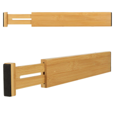 Fiókszervező állítható bambusz szeparátor 43x6x1.5cm papírárú, csomagoló és tárolóeszköz