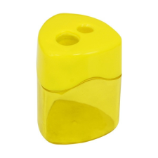 Fiorello Hegyező FIORELLO GR-922-2 műanyag kétlyukú tartályos áttetsző sárga hegyező