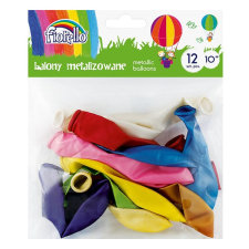 Fiorello Lufi fiorello 10" 12 darabos metál színek 170-2451 party kellék
