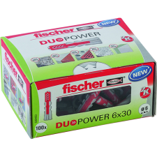 Fischer DŰBEL 6X30MM 100 DB &quot;DUOPOWER&quot; FISCHER barkácsolás, csiszolás, rögzítés