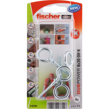 Fischer DŰBEL 6X30MM 4 DB CSAVARRAL "DUOPOWER" FISCHER barkácsolás, csiszolás, rögzítés