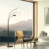 Fischer & Honsel modern állólámpa dent bézs fekete szürke fhl40400