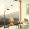 Fischer & Honsel modern állólámpa dent bézs fekete szürke fhl40402