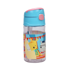 Fisher-Price Animals műanyag kulacs akasztóval 350 ml kulacs, kulacstartó