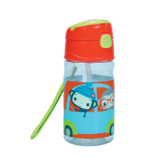 Fisher-Price Animals műanyag kulacs akasztóval 350 ml kulacs, kulacstartó
