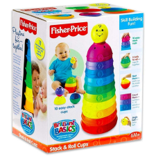 Fisher-Price fejlesztő játék színes csészepiramis W4472 készségfejlesztő