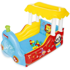 Fisher-Price Fisher Price felfújható mozdony alakú szárazmedence 25 színes labdával fisher price