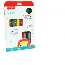 Fisher Price Fisher-Price Oroszlános kimosható filctoll 12 db-os filctoll, marker