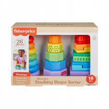 Fisher Price Wooden Stacking Shape Sorter oktatójáték