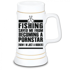 Fishing saved me - Kerámia Söröskorsó sörös pohár