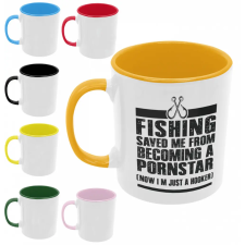  Fishing saved me - Színes Bögre bögrék, csészék