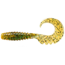 FISHUP_FANCY GRUB 2" (10PCS.), #036 - CARAMEL/GREEN & BLACK horgászkiegészítő