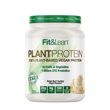 Fit &amp; Lean Plant Protein - Növényi, Vegán Fehérje (15 adag, Krémes Vanília) vitamin és táplálékkiegészítő