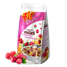  Fit reggeli ropogós müzli 200g málna-vörösáfonya reform élelmiszer