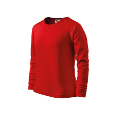  Fit-T LS póló gyerek piros 110 cm/4 éves