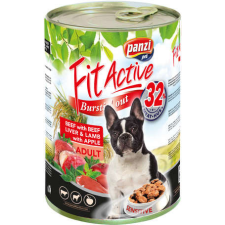 FitActive Dog Adult Beef with Beef Liver &amp; Lamb with Apple (marha, máj és bárány) konzerv 1.24 kg kutyaeledel