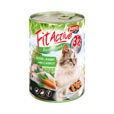 FitActive liba és nyúl konzerv macskáknak 415g macskaeledel