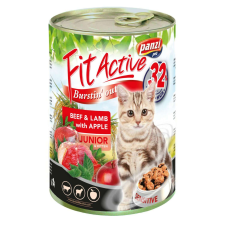 FitActive Panzi Fit Active 415 g konzerv cicáknak kitten marha-bárány macskaeledel