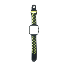 Fitbit Fitbit Blaze szilikon óraszíj, Fekete-Zöld okosóra kellék