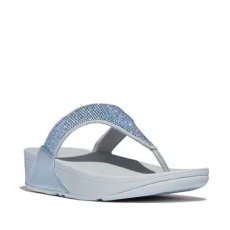 FitFlop Lábujjközös papucsok LULU CRYSTAL EMBELLISHED TOE-POST Kék 37