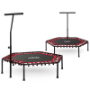  Fitnesz trambulin 127 cm -es Neo-sport -fogantyúval - piros hatszögletű