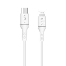 Fixed Cable USB-C apa - Lightning apa Adat és töltőkábel - Fehér (1m) kábel és adapter