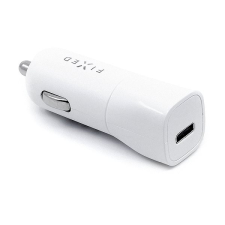 Fixed car USB-C kimenettel és PD 18W támogatással, fehér mobiltelefon kellék