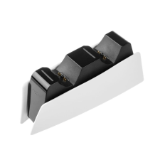  FIXED Dual Charger for PS5 controller, black and white videójáték kiegészítő