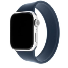 Fixed Elastic Silicone Strap Apple Watch 42/44mm okosórához, L-es méret, kék okosóra kellék