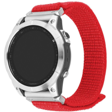 Fixed Nylon Sporty Strap Garmin QuickFit 26mm - piros (FIXNST2-QF26MM-RD) okosóra kellék