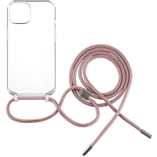 Fixed Pure Neck AntiUV Apple iPhone 15 Plus tok rózsaszín nyakzsinórral tok és táska