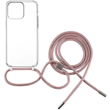 Fixed Pure Neck AntiUV Apple iPhone 15 Pro Max tok rózsaszín nyakzsinórral tok és táska