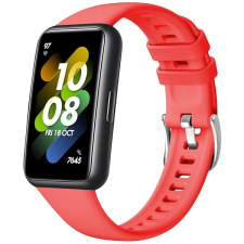 Fixed Silicone Strap Huawei Band 7 - piros okosóra kellék