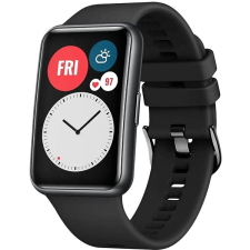 Fixed Silicone Strap Huawei Watch FIT - fekete okosóra kellék