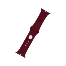 Fixed Silicone Strap Set for Apple Watch 42/44/45/49mm, burgundy red okosóra kellék