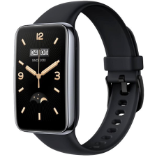 Fixed Silicone Strap Xiaomi Mi Smart Band 7 Pro - fekete okosóra kellék