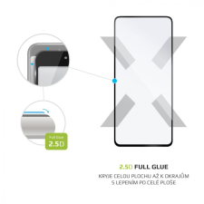 Fixed teljes kijelzős üvegfólia Xiaomi Mi 10T/10T Pro/10T Lite telefonokhoz, fekete mobiltelefon kellék