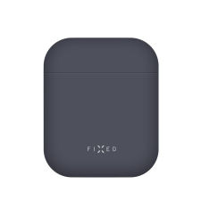 Fixed Ultrathin Szilikon Tok Silky Apple Airpods, Kék fülhallgató, fejhallgató tok
