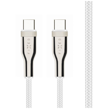 Fixed USB-C - USB-C harisnyázott kábel 100W, 1,2m fehér (FIXDB-CC12-WH) (FIXDB-CC12-WH) kábel és adapter