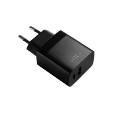 Fixed USB-C/USB Travel Charger 20W, black mobiltelefon kellék