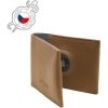 Fixed Wallet for AirTag valódi marhabőrből - barna