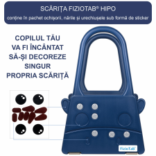 FizioTab ® gyermekülés ülésmagasító fogantyúkkal, kétlépcsős, csúszásgátló felület, fürdőszobához/konyhához, Hypo sötétkék/sárga bababiztonság