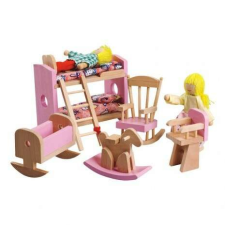 FKP Toys Bababútor - Gyerekszoba bababútor babaházhoz játékbaba felszerelés
