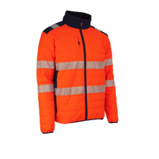 FLAKE FLUO NARANCS/SÖTÉTKÉK THERMO DZSEKI_S láthatósági ruházat