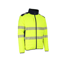 FLAKE FLUO SÁRGA/SÖTÉTKÉK THERMO DZSEKI_M láthatósági ruházat