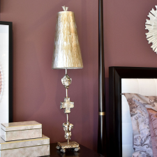 Flambeau klasszikus asztali lámpa fragment antik sárgaréz elsfb-fragment-tl-s világítás