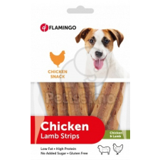Flamingo Flamingo Chicken Snack - csirkés és bárányos csíkok 85 g jutalomfalat kutyáknak