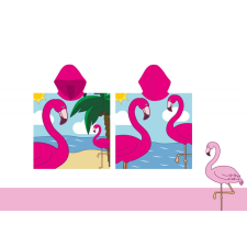 Flamingo Flamingó strand törölköző, poncsó gyorsan száradó anyagból 55*110cm babatörülköző, kifogó