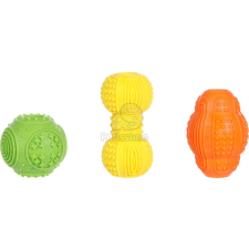  Flamingo Haspy gumijátékok - labda, súlyzó, amerikai focilabda 1 db játék kutyáknak